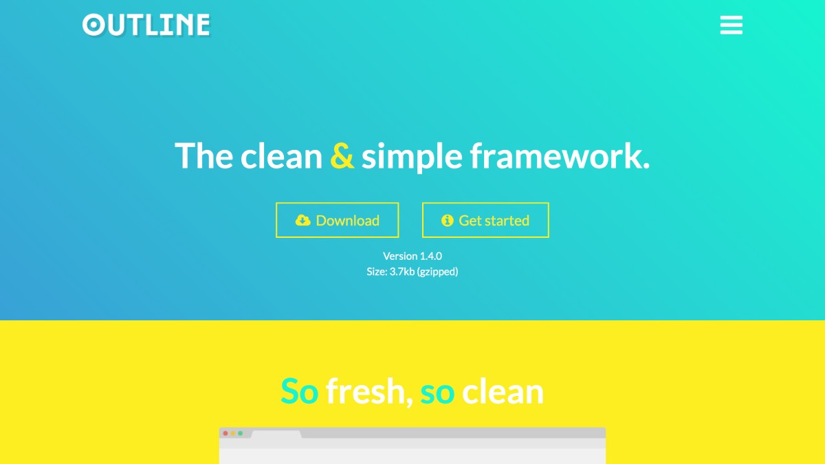Outline CSS - The clean & simple framework